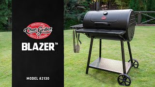 CharGriller® Blazer™ Barrel Style Charcoal Grill  CharGriller [upl. by Reese]