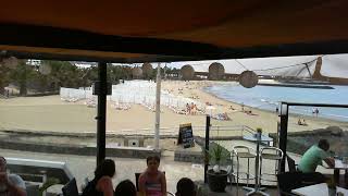 Webcam Lanzarote  Live Stream from the Beachbar in Costa Teguise [upl. by Boles]