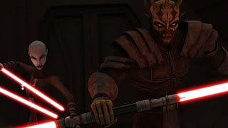 Savage Opress and Asajj Ventress vs Count Dooku [upl. by Nomit]