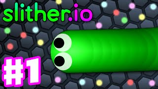 Slitherio  Gameplay Part 1  Top 10 with No Mods Biggest Snake 15000 [upl. by Weitzman]