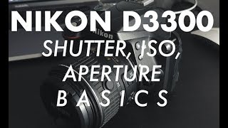 NIKON D3300 QUICK and EASY Manual Settings [upl. by Maurits]