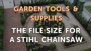 The File Size for a Stihl Chainsaw [upl. by Bevan211]