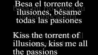 Besame by Ricardo Montaner Spanish and English Lyrics [upl. by Dranreb59]