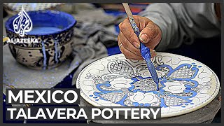 Talavera pottery in Mexico Traditional style listed by UNESCO [upl. by Aubarta40]