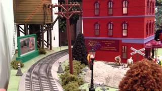 Lionel Train O Gage on a 4x8 platform Layout [upl. by Ahseinat]