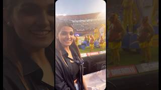 Prachi Solanki  M S Dhoni at IPL 2023 Final 🏏 [upl. by Justin]