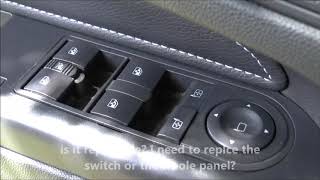 OpelVauxhall Zafira B  broken window switch is it repairable [upl. by Llednahs]