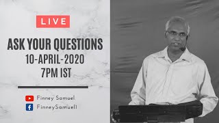 QampA  Ask Pastor Finney  10April2020  with Pst Finney Samuel [upl. by Marlin]