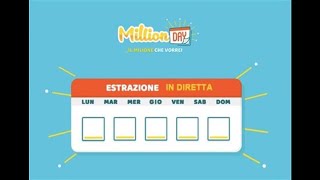 MILLIONDAY Estrazione di oggi i numeri vincenti Ecco la combinazione fortunata 22 marzo 2018 [upl. by Yelsew]