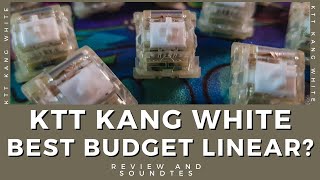 KTT Kang Whites Smoothest budget Linear Switches Review and Soundtest on Vega65  Keyboard typinG [upl. by Renfred]