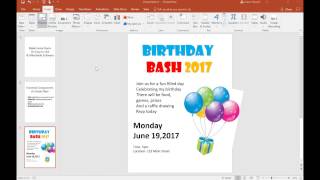 TUTORIAL Make a Flyer on PowerPoint BASIC [upl. by Rovner334]