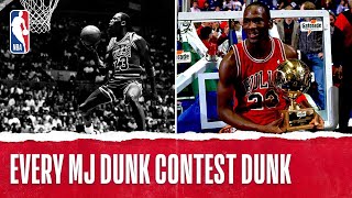 Every MJ Dunk Contest Dunk  The Jordan Vault [upl. by Aerua]