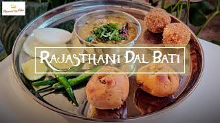 Rajasthani Dal Bati  Dal Baati Recipe  दाल बाटी [upl. by Milt]