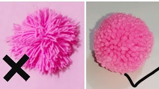 How To Make Perfect Woolen BallSuper Easy Pom Pom Making Ideas DIY CRAFT MAGIC [upl. by Schroer]