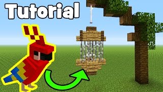 Minecraft Tutorial How To Make A ParrotBird Cage [upl. by Balac981]