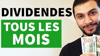 Les 7 meilleures actions à dividende MENSUEL [upl. by Mayman]