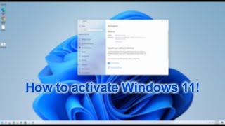 How to activate Windows 11 [upl. by Trauner238]