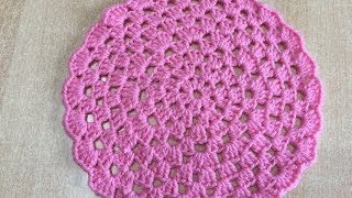 Tuto rond granny au crochet [upl. by Sergent]