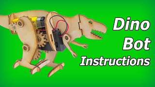 Dino Bot Instructions DIY Wooden Robot Kits [upl. by Anilram]