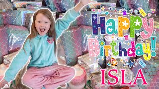 ISLAS 8th BIRTHDAY MORNING OPENING HER PRESENTS [upl. by Artemahs456]