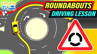 FULL DRIVING LESSON IN ROUNDABOUTS [upl. by Yahsel]