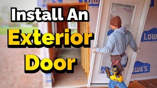 How To Install A Exterior Door [upl. by Hsirahc428]