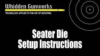 Seater Die Setup Instructions [upl. by Alleyne]