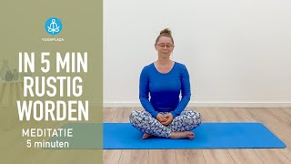 In 5 minuten Rustig Worden Meditatie [upl. by Giefer593]