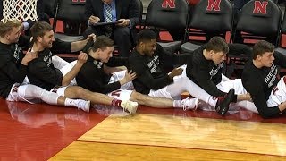 Best highlights from the Nebraska basketball teams bench  College Basketball Highlights [upl. by Gert]