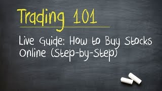 Live Guide How to Buy Stocks Online StepbyStep [upl. by Bringhurst100]