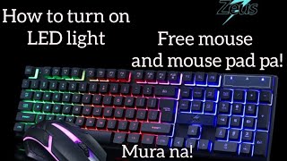 Unboxing Zeus Gaming Keyboard and Mouse  how to turn on LED light Keyboard UnboxingMouse Zeus [upl. by Burkhard]