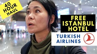 Turkish Airlines Economy Review  FREE Transit HOTEL  New ISTANBUL AIRPORT tour [upl. by Beauchamp]