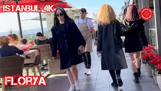 Istanbul Florya Walking Tour In Luxury Cafes amp Restaurants amp Beach 4K HDR [upl. by Notnilc]