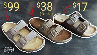 Farting Amazon Knockoffs vs Real Birkenstock  CUT IN HALF [upl. by Orat94]