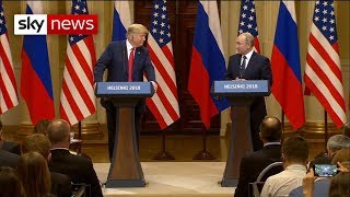 Donald Trump and Vladimir Putin hold press conference [upl. by Nitsrik]