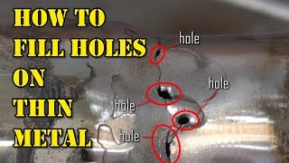 TFS How to Bridge Gaps and Holes on Thin Metal [upl. by Golda]