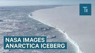 NASA Images Of Antarcticas Giant Iceberg Larsen C Iceberg A68 [upl. by Esaele794]