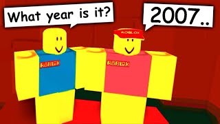 I Met A Time Traveler From 2007 In Roblox [upl. by Niarb973]