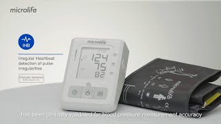 Microlife BP B2 Basic Blood pressure monitor with irregular heartbeat detection  EU Version [upl. by Olmsted]