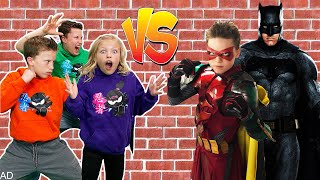 Ninja Kidz team up with Robin to Save Batman from The Joker [upl. by Glantz455]