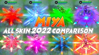 Miya All Skin MLBB 2022 Comparison [upl. by Finah]