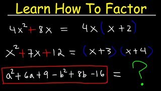 Factoring Trinomials amp Polynomials Basic Introduction  Algebra [upl. by Dinse]