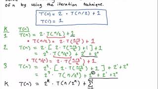 Solve Recurrence Relation Using Iteration [upl. by Ashlie662]