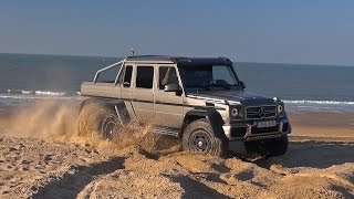 MercedesBenz G63 AMG 6x6  Off Road Beach Driving [upl. by Bartram49]