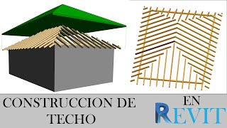 COMO MODELAR LA CONSTRUCCION DE TECHO EN REVIT [upl. by Eddi464]