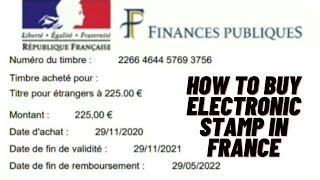 How to Buy Timbre Fiscal  For Titre De Séjour [upl. by Nafri]