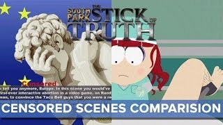 South Park TSoT Censored Scenes Comparison SPOILERS  Eurogamer [upl. by Yasmeen]