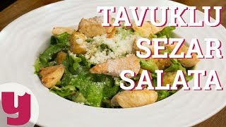 Tavuklu Sezar Salata Tarifi Dışarıda Aynısı 27 TL  Yemekcom [upl. by Aiynot]