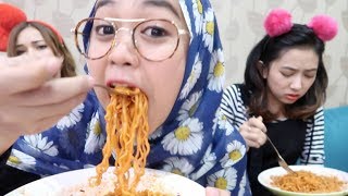 FIRE NOODLE CHALLENGE  Ria Ricis [upl. by Waldron]