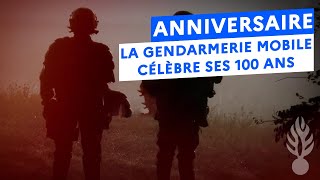 La gendarmerie mobile célèbre ses 100 ans dexistence [upl. by Ahsille]